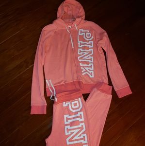 Vs Pink Jogger Suit